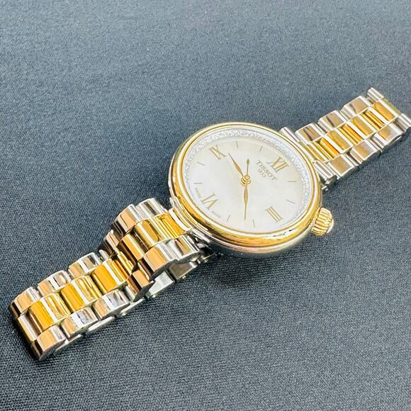 Tissot Désir 28mm Two‑Tone Stainless Steel Watch White Pearl Dial T1520102211801 main image 4